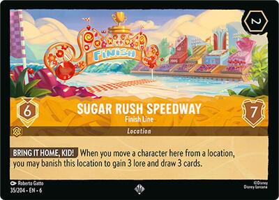 Sugar Rush Speedway - Finish Line #35 Azurite Sea