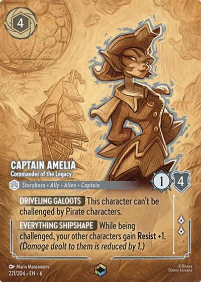 Captain Amelia - Commander of the Legacy (Enchanted) #221 Azurite Sea