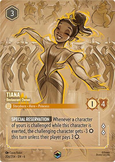Tiana - Restaurant Owner (Enchanted) #206 Azurite Sea