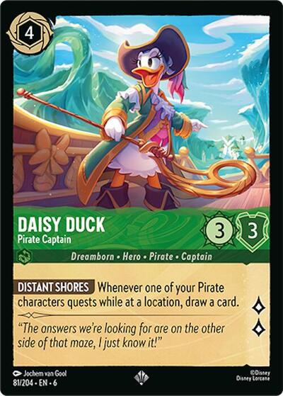 Daisy Duck - Pirate Captain #81 Azurite Sea