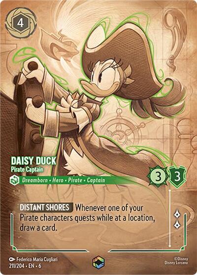 Daisy Duck - Pirate Captain (Enchanted) #211 Azurite Sea