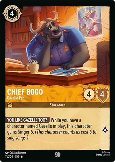 Chief Bogo - Gazelle Fan #11 Azurite Sea