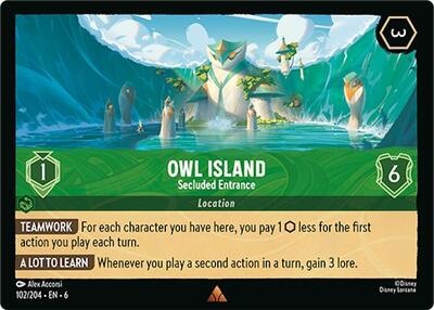 Owl Island - Secluded Entrance #102 Azurite Sea