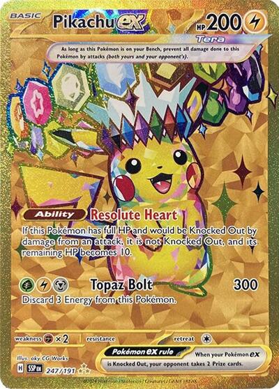 Pikachu ex #247 Surging Sparks