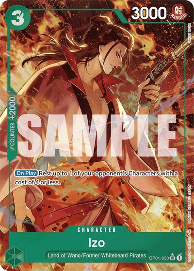 Izo (OP01-033) (Alternate Art) #OP01-033 Premium Booster -The Best-