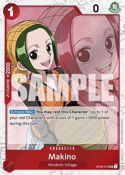 Makino (Jolly Roger Foil) #OP02-015 Premium Booster -The Best-