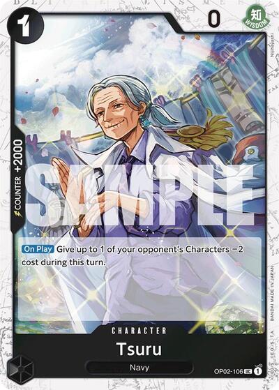 Tsuru (Jolly Roger Foil) #OP02-106 Premium Booster -The Best-