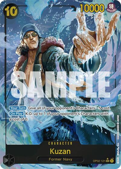 Kuzan (OP02-121) (Alternate Art) #OP02-121 Premium Booster -The Best-