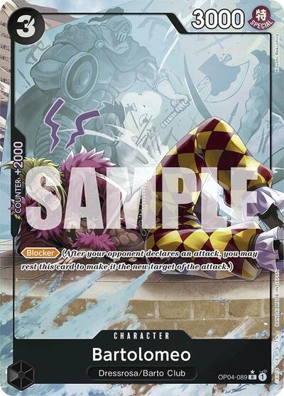 Bartolomeo (OP04-089) (Full Art) #OP04-089 Premium Booster -The Best-