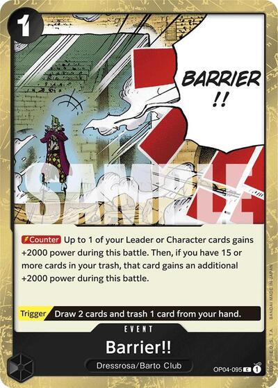 Barrier!! (Jolly Roger Foil) #OP04-095 Premium Booster -The Best-