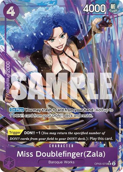 Miss Doublefinger(Zala) (Full Art) #OP05-073 Premium Booster -The Best-