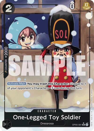 One-Legged Toy Soldier (Alternate Art) #OP05-081 Premium Booster -The Best-