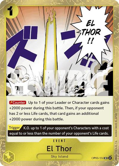 El Thor (Jolly Roger Foil) #OP05-114 Premium Booster -The Best-
