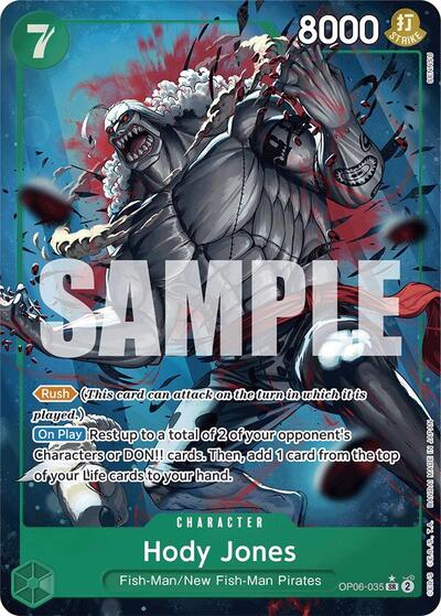 Hody Jones (Alternate Art) #OP06-035 Premium Booster -The Best-