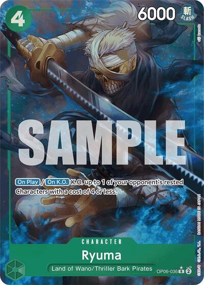 Ryuma (Full Art) #OP06-036 Premium Booster -The Best-