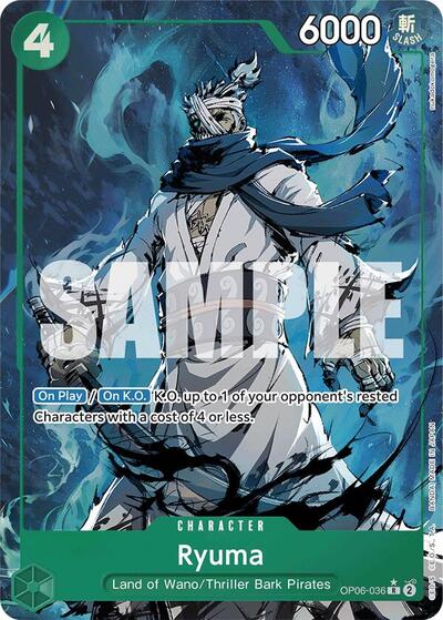 Ryuma (Alternate Art) #OP06-036 Premium Booster -The Best-