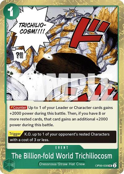 The Billion-fold World Trichiliocosm (Jolly Roger Foil) #OP06-038 Premium Booster -The Best-