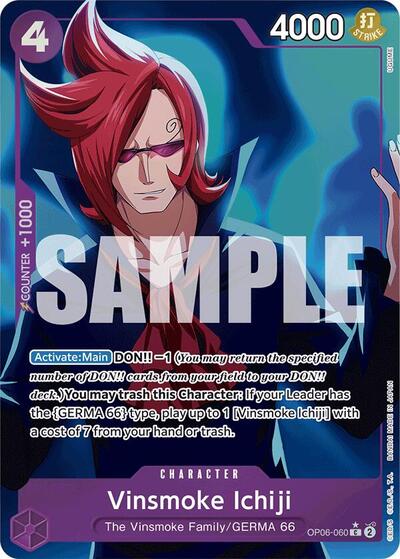 Vinsmoke Ichiji (OP06-060) (Full Art) #OP06-060 Premium Booster -The Best-