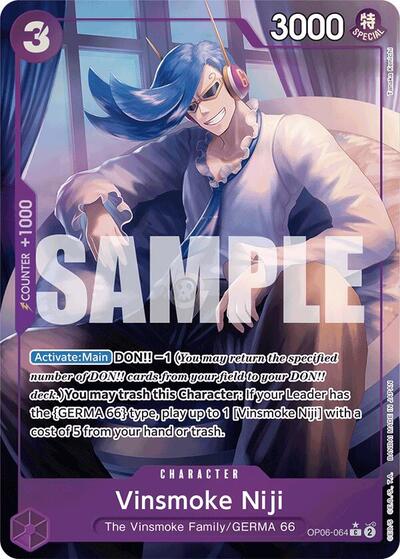 Vinsmoke Niji (OP06-064) (Full Art) #OP06-064 Premium Booster -The Best-