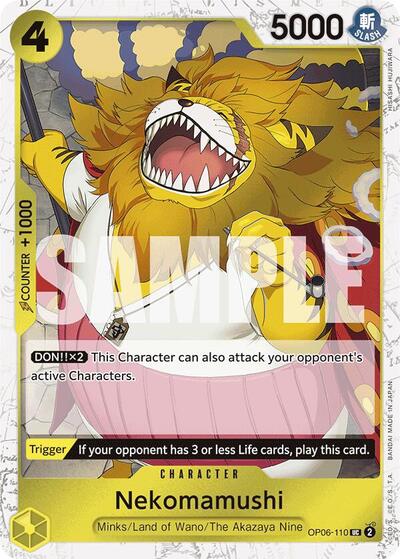 Nekomamushi (Jolly Roger Foil) #OP06-110 Premium Booster -The Best-