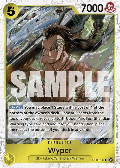 Wyper (Jolly Roger Foil) #OP06-114 Premium Booster -The Best-