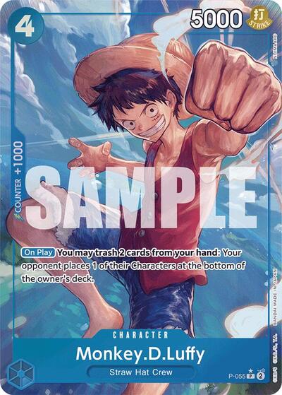 Monkey.D.Luffy (P-055) (Full Art) #P-055 Premium Booster -The Best-
