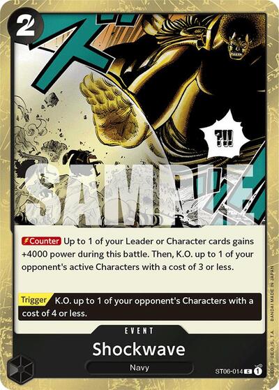 Shockwave (Jolly Roger Foil) #ST06-014 Premium Booster -The Best-