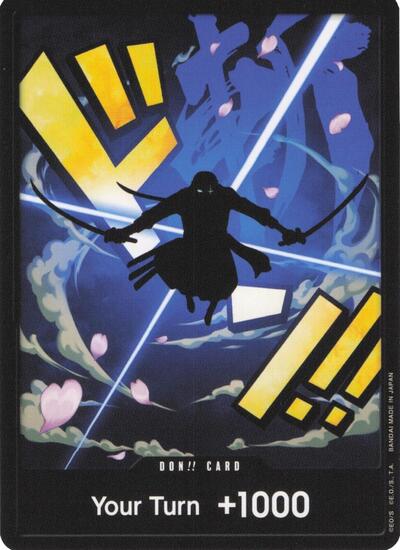DON!! Card (Zoro) #promo Premium Booster -The Best-