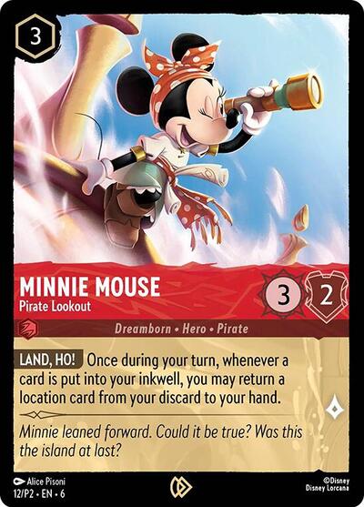 Minnie Mouse - Pirate Lookout #12 Disney Lorcana Promo Cards