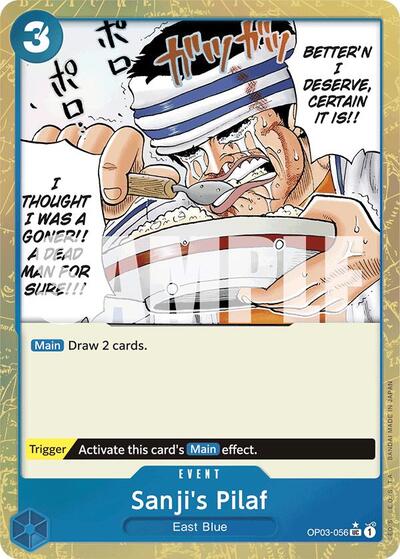 Sanji's Pilaf (Textured Foil) #OP03-056 Premium Booster -The Best-