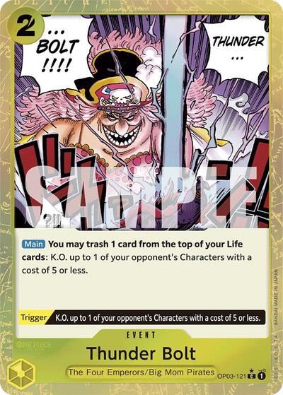 Thunder Bolt (Textured Foil) #OP03-121 Premium Booster -The Best-