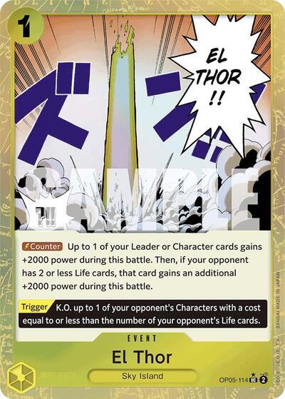 El Thor (Textured Foil) #OP05-114 Premium Booster -The Best-