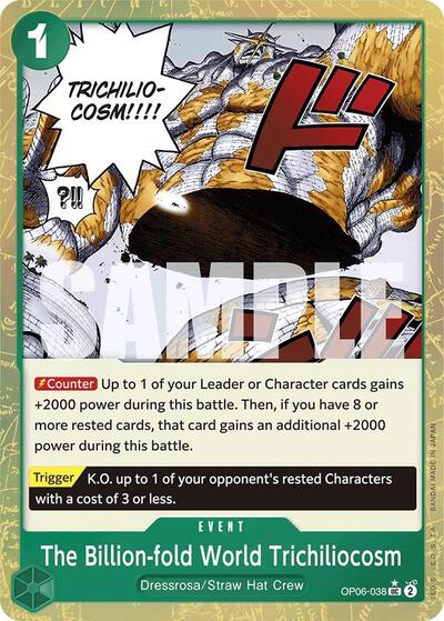 The Billion-fold World Trichiliocosm (Textured Foil) #OP06-038 Premium Booster -The Best-