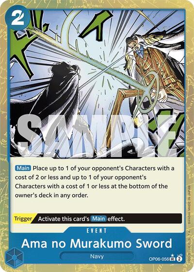 Ama no Murakumo Sword (Textured Foil) #OP06-056 Premium Booster -The Best-