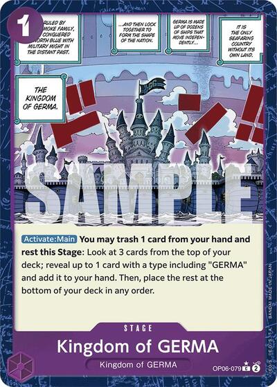 Kingdom of GERMA (Textured Foil) #OP06-079 Premium Booster -The Best-