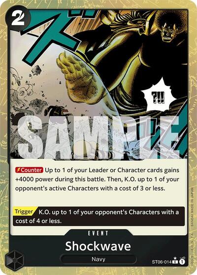 Shockwave (Textured Foil) #ST06-014 Premium Booster -The Best-