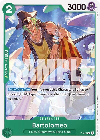 Bartolomeo (P-029) (Reprint) #P-029 Premium Booster -The Best-
