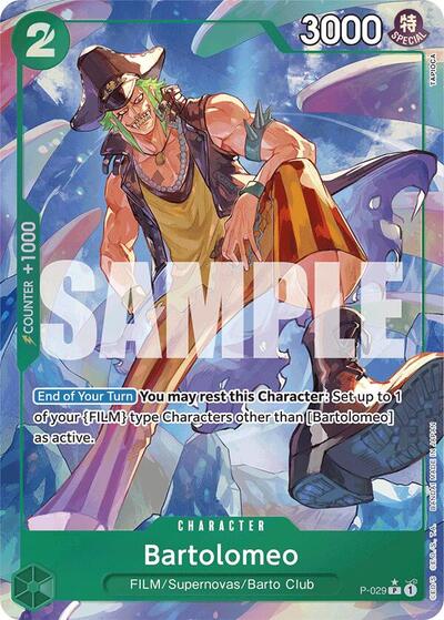 Bartolomeo (P-029) (Full Art) #P-029 Premium Booster -The Best-