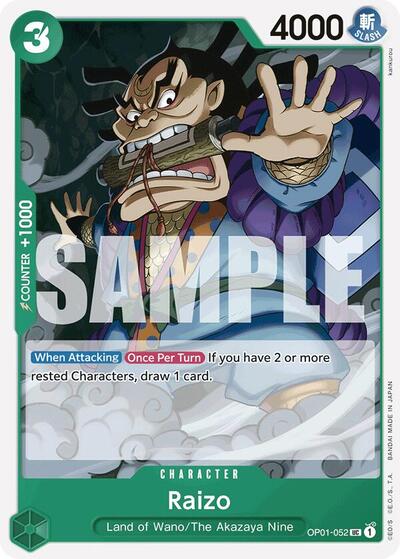 Raizo (Reprint) #OP01-052 Premium Booster -The Best-