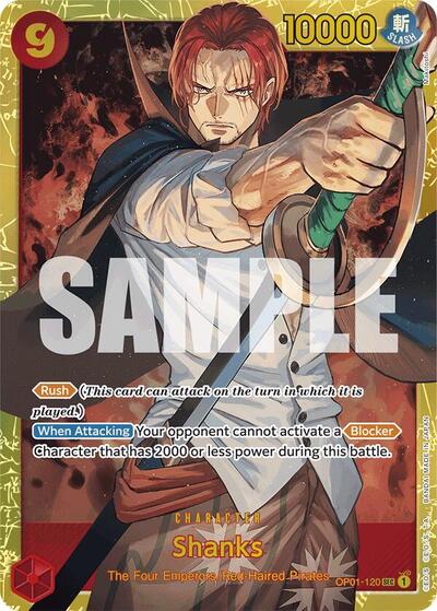 Shanks (OP01-120) (Reprint) #OP01-120 Premium Booster -The Best-