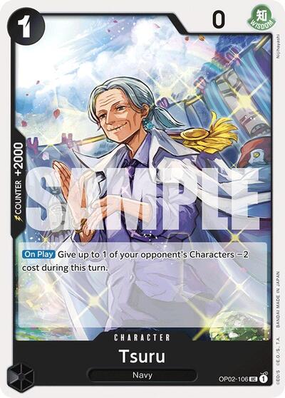 Tsuru (Reprint) #OP02-106 Premium Booster -The Best-