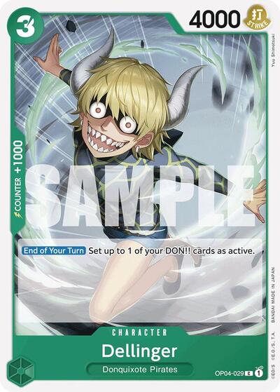 Dellinger (Reprint) #OP04-029 Premium Booster -The Best-