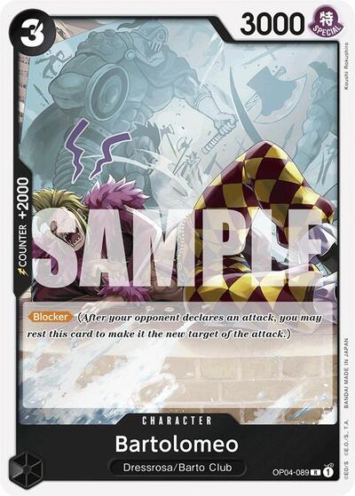 Bartolomeo (OP04-089) (Reprint) #OP04-089 Premium Booster -The Best-