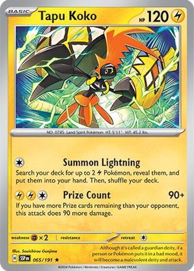 Tapu Koko #65 Deck Exclusives