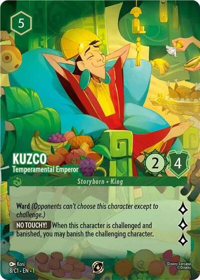 Kuzco - Temperamental Emperor #8 Disney Lorcana Promo Cards