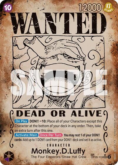Monkey.D.Luffy (Wanted Poster) #OP05-119 Emperors in the New World