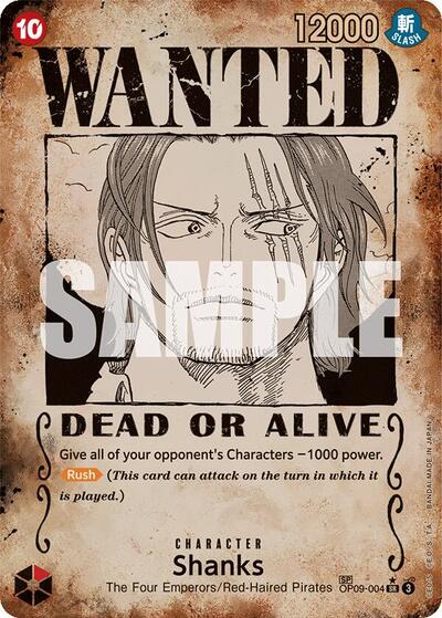 Shanks (Wanted Poster) #OP09-004 Emperors in the New World