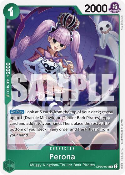 Perona #OP09-034 Emperors in the New World