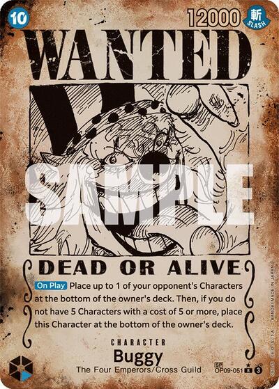 Buggy (Wanted Poster) #OP09-051 Emperors in the New World