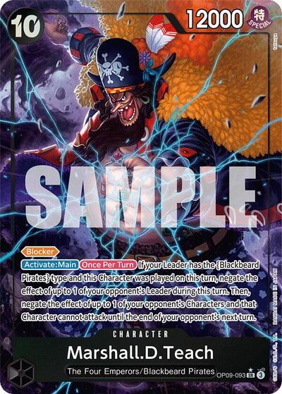 Marshall.D.Teach (Alternate Art) #OP09-093 Emperors in the New World